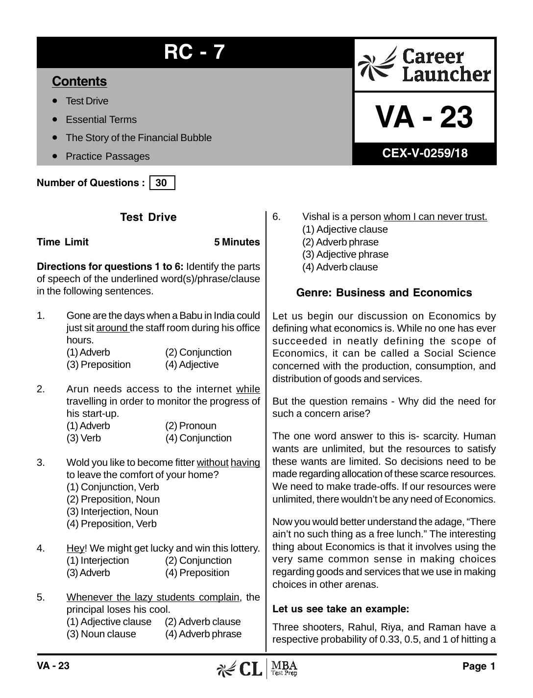 VA-23 RC 7 with Solutions by pdf