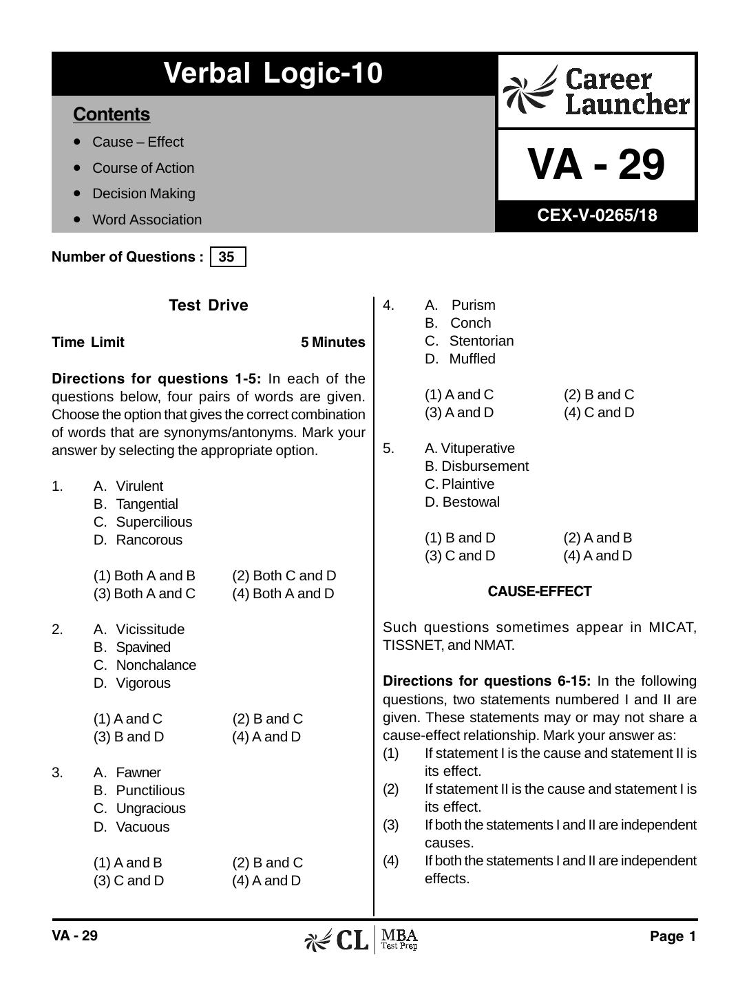 VA-29 VL 10 with Solutions by pdf