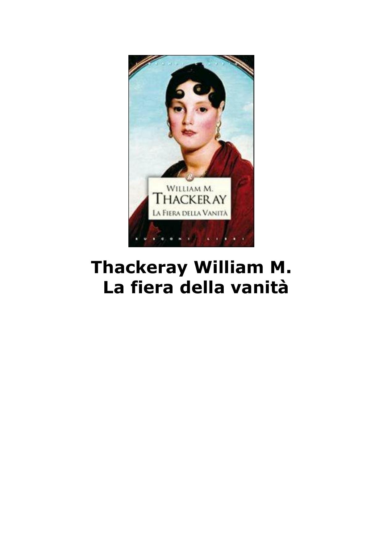 VA1916 Thackeray William M. by La fiera della vanità