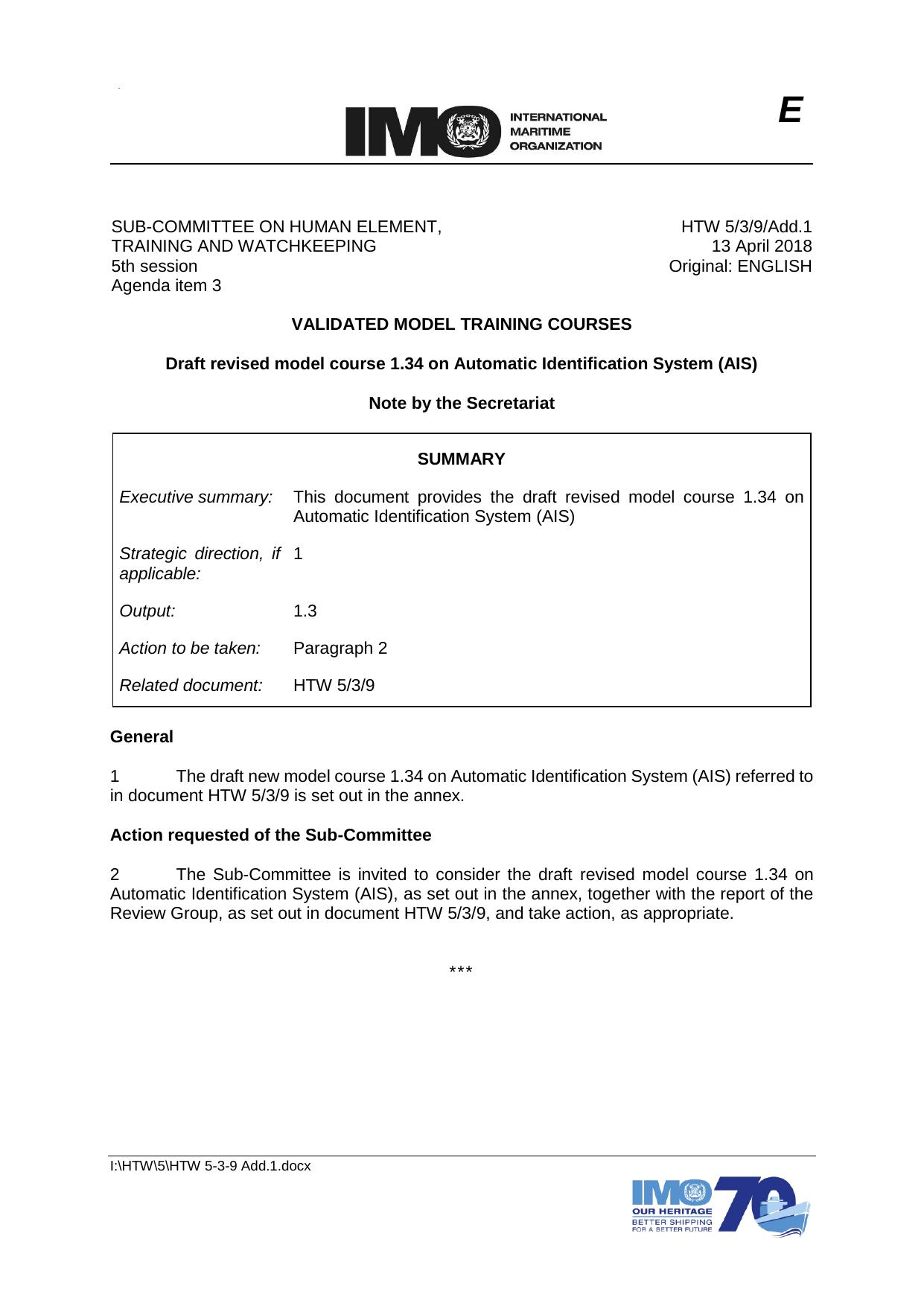 VALIDATED MODEL COURSES by Nelia Collantes-Adams