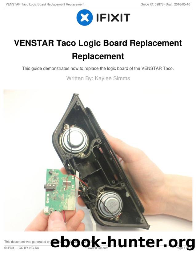 VENSTAR Taco Logic Board Replacement Replacement by Unknown