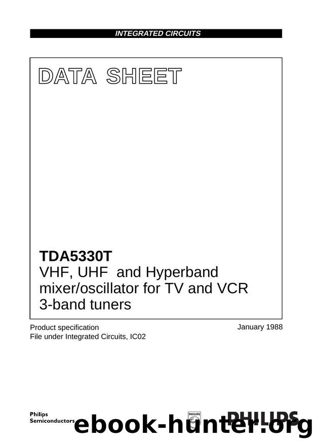 VHF, UHF and Hyperband mixeroscillator for TV and VCR 3-band tuners by Philips Semiconductors