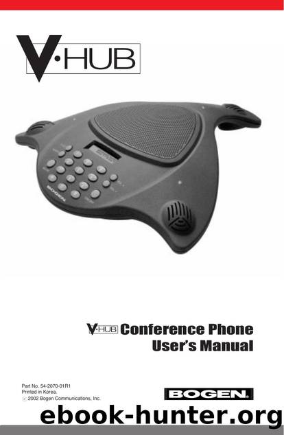 VHub Manual - Conference Phone by Overseas