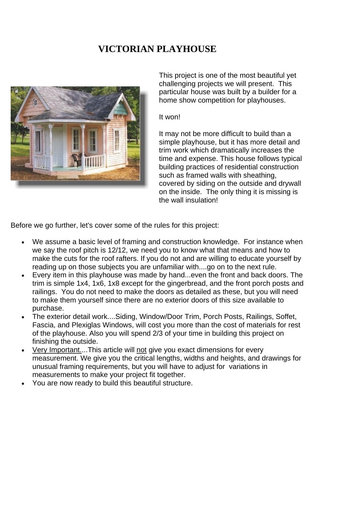 VICTORIAN PLAYHOUSE by Home