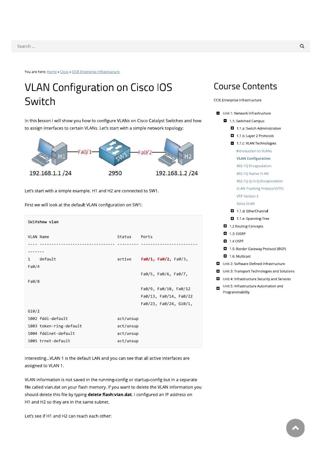 VLAN Configuration on Cisco IOS Switch by Rohan