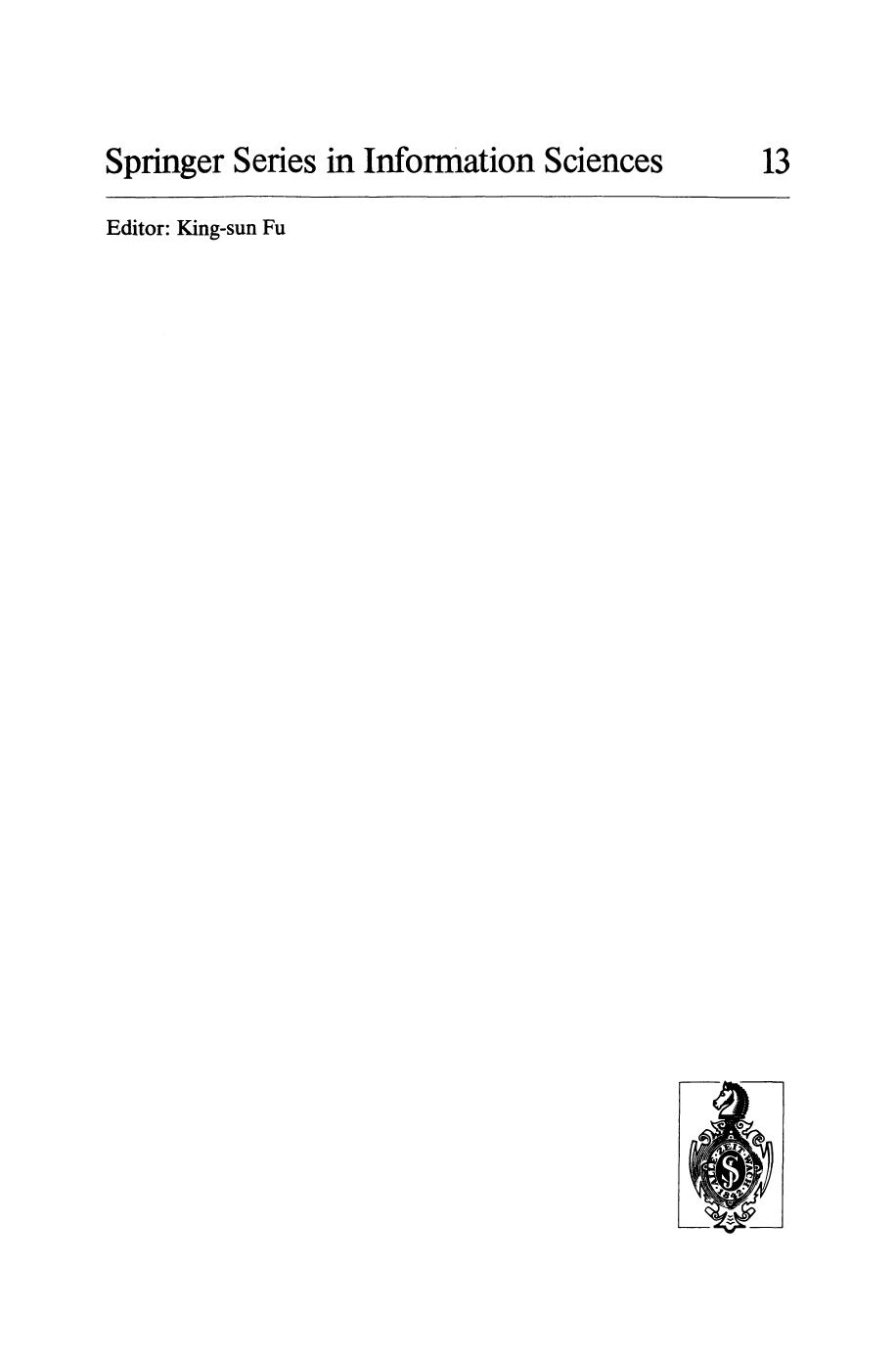 VLSI for Pattern Recognition and Image Processing by K. S. Fu (auth.) Professor King-sun Fu (eds.)