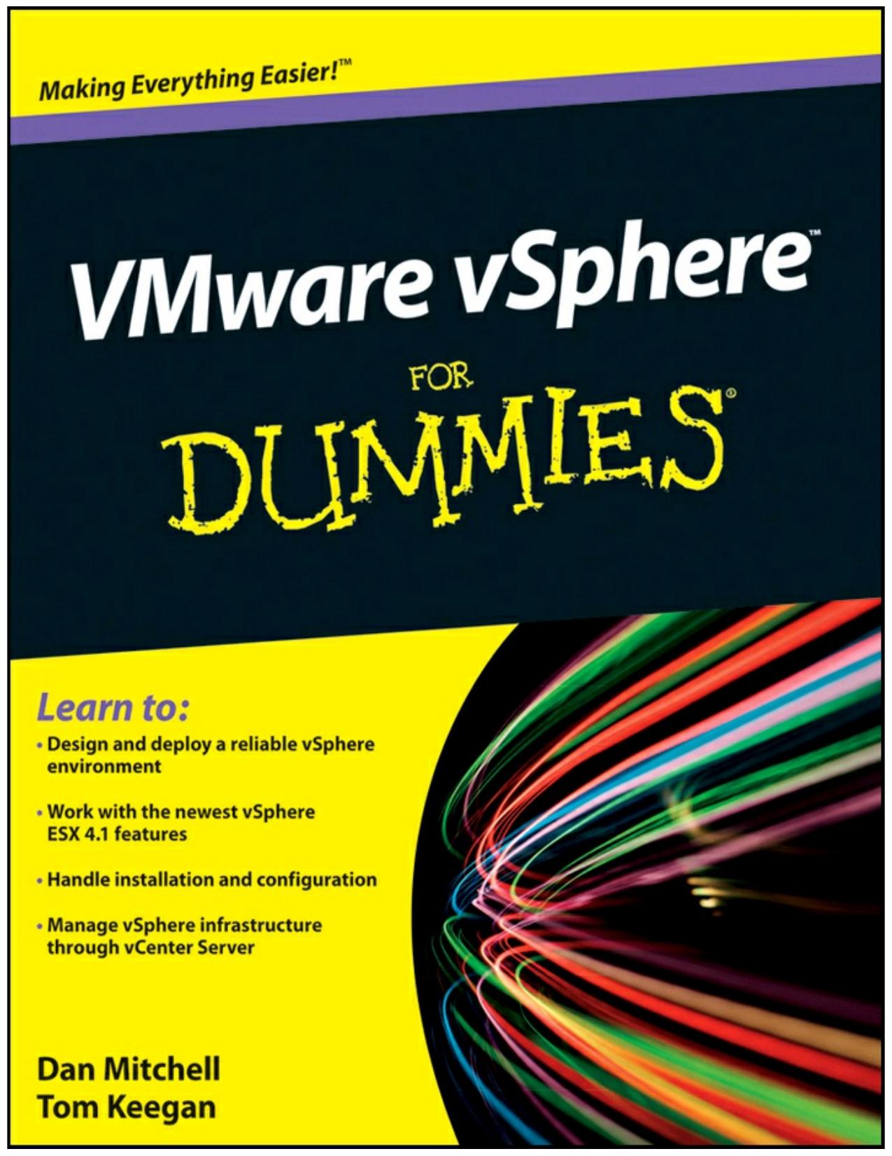 VMware vSphere For Dummies by Daniel Mitchell Tom Keegan