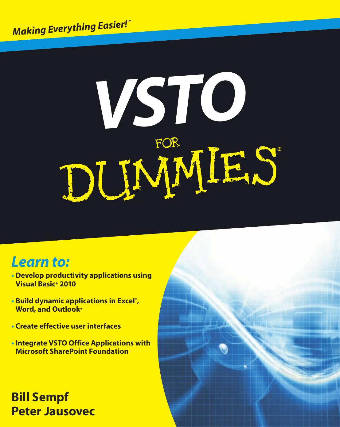 VSTO For Dummies by Bill Sempf Peter Jausovec