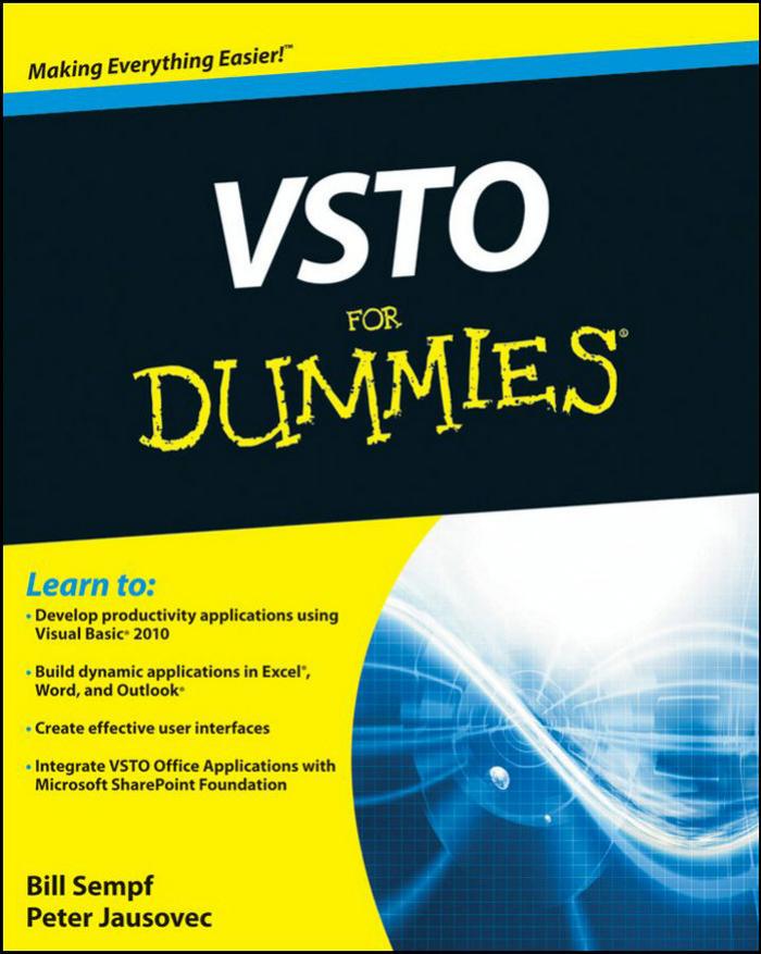 VSTO for dummies by Bill Sempf; Peter Jausovec