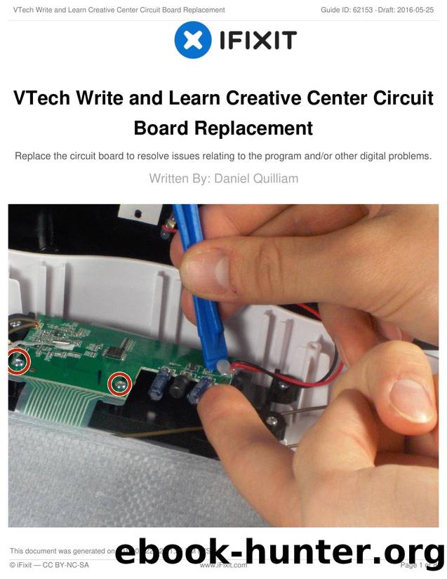 VTech Write and Learn Creative Center Circuit Board Replacement by Unknown
