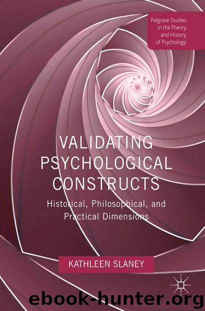 Validating Psychological Constructs by Kathleen Slaney