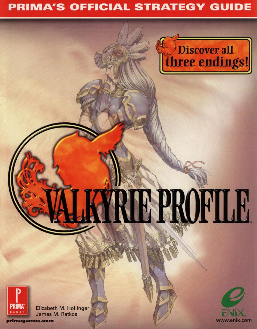 Valkyrie Profile Prima Official Strategy Guide by Prima (Scan by Ramtieger PDF version by LSK)