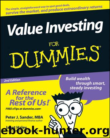 Value Investing For Dummies by Peter J. Sander & Janet Haley