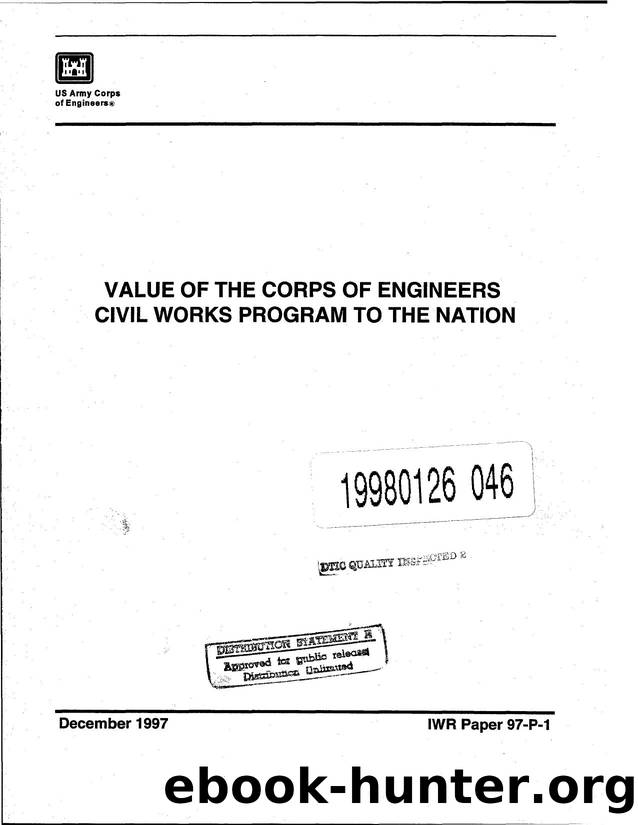 Value of the Corps of Engineers civil works program to the nation (97-P-1) by Michael R. Krouse
