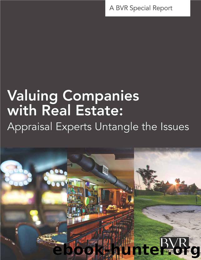 Valuing Companies with Real Estate: Appraisal Experts Untangle the Issues: A BVR Special Report by Unknown