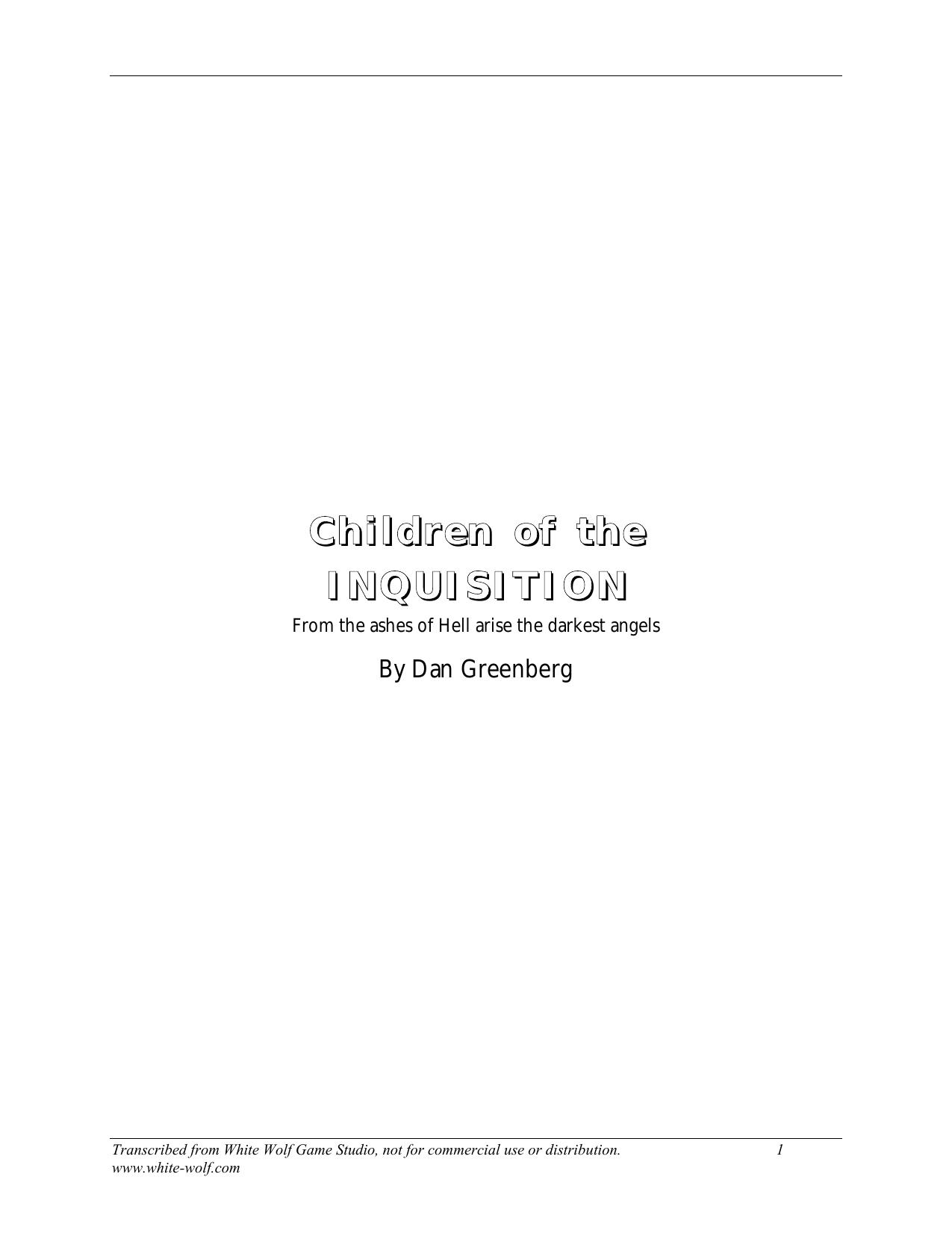 Vampire by Children of the Inquisition