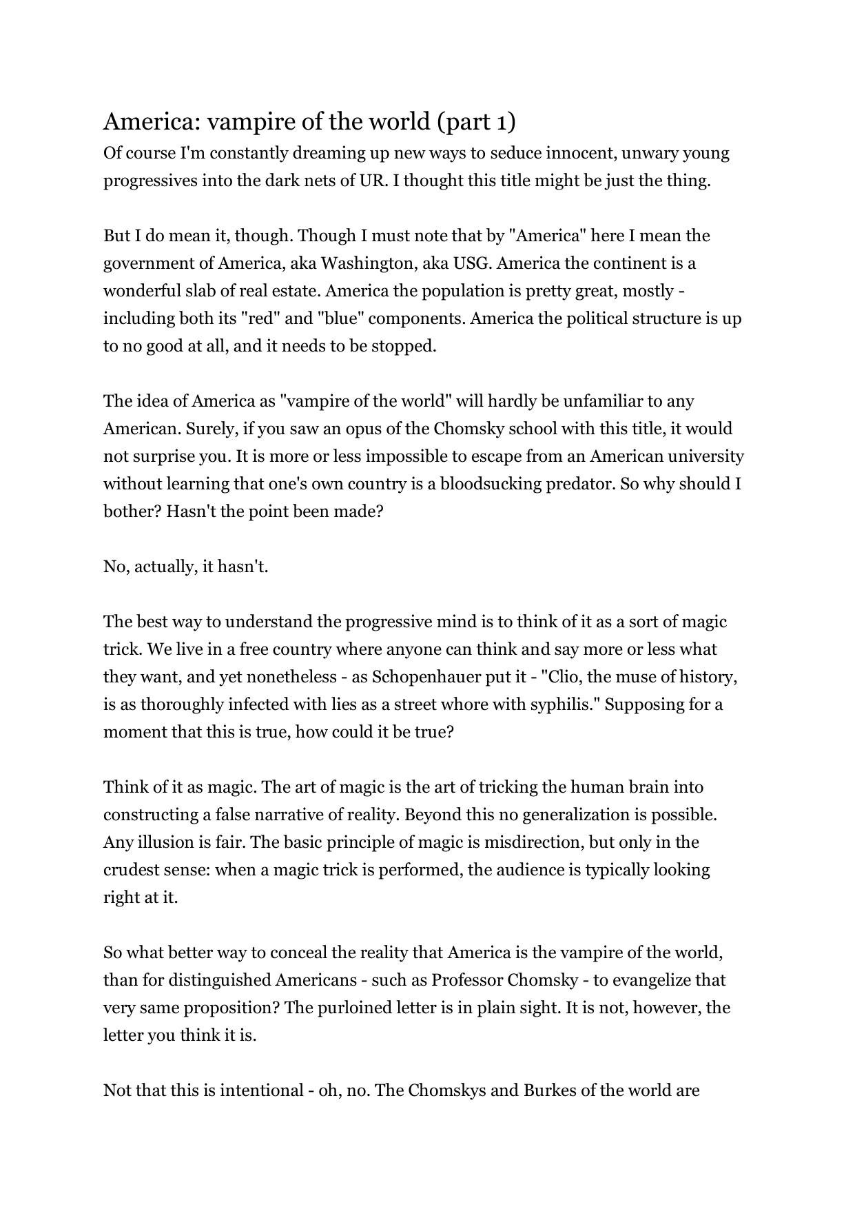 Vampire of the world by James