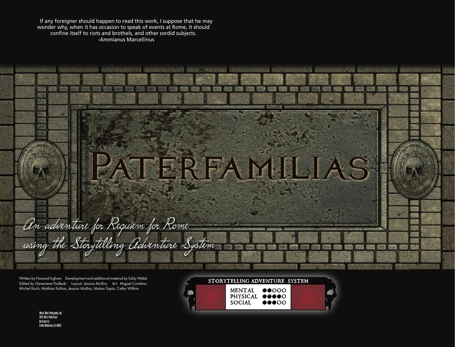 Vampire the Requiem - SAS by Paterfamilias