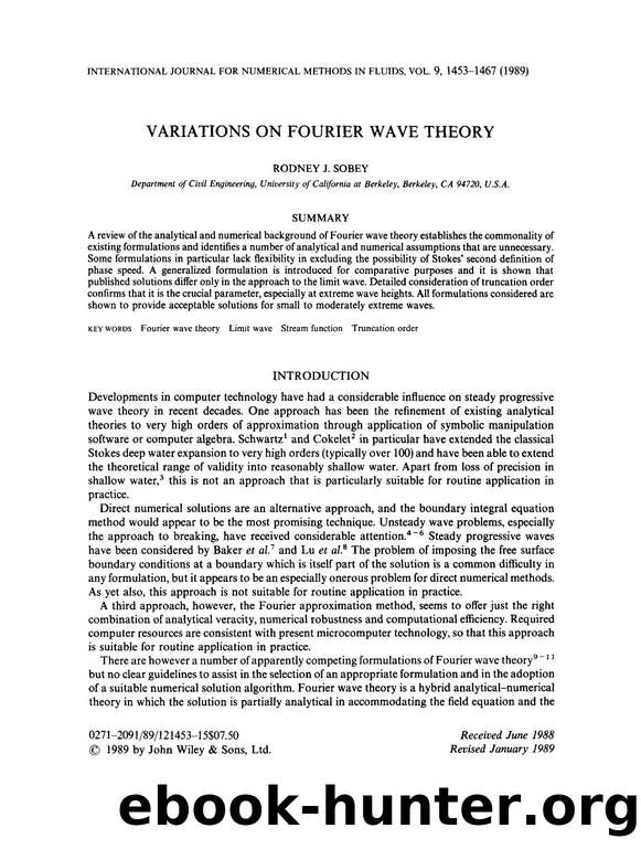 Variations on Fourier wave theory by Unknown