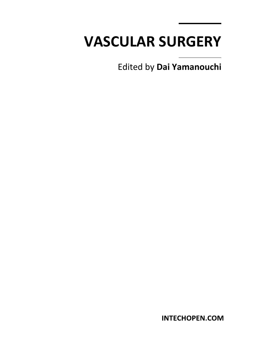 Vascular Surgery by Dai Yamanouchi