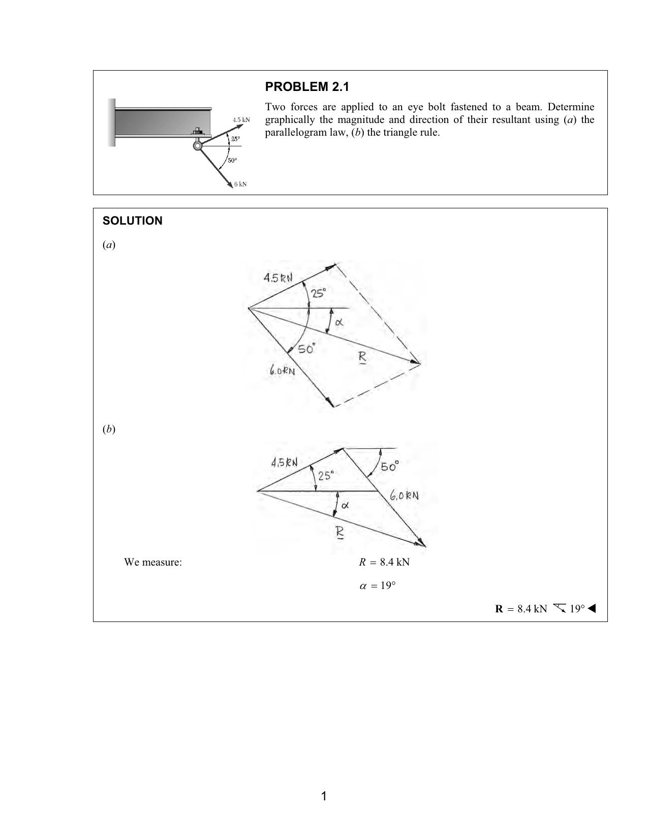 Vector Mechanics for engineers Statics 7th by Cap 02
