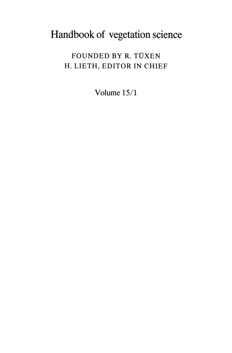 Vegetation of inland waters by Robert G. Wetzel (auth.) J. J. Symoens (eds.)