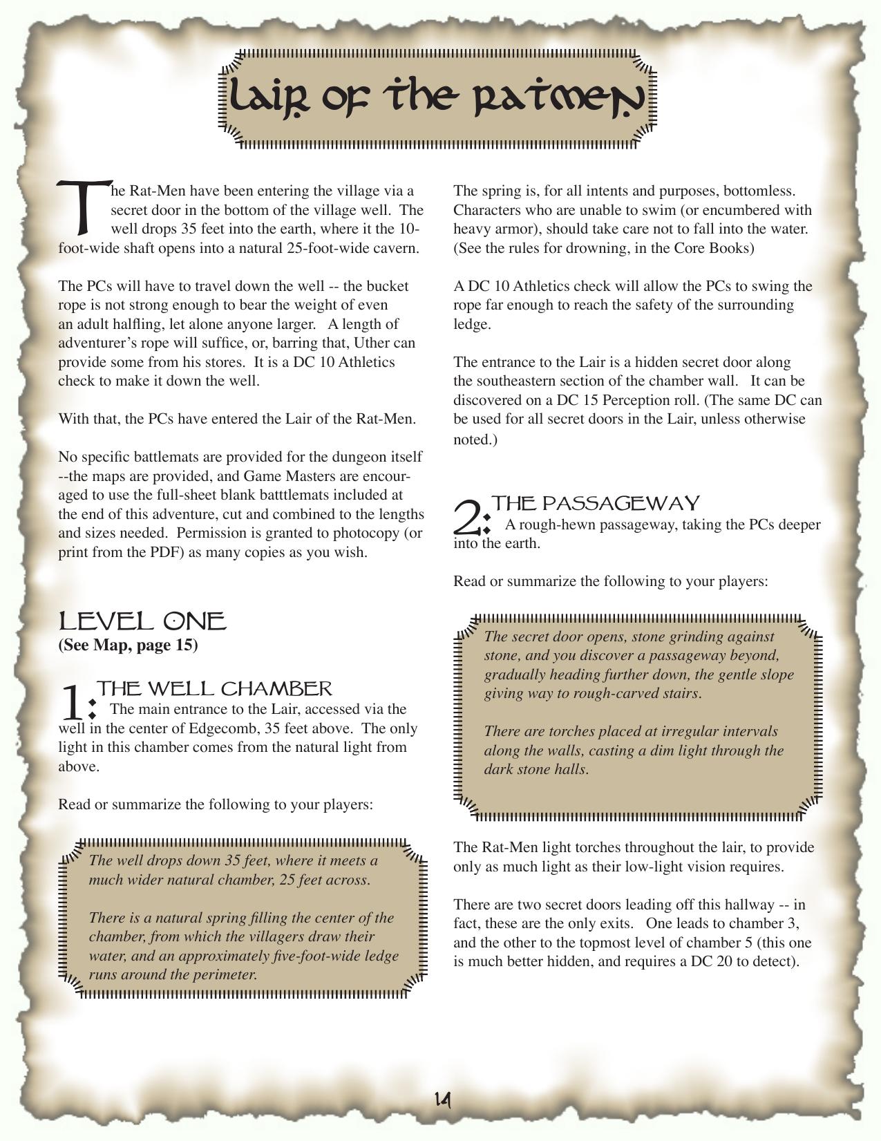 Venture 4th: Scourge of the Rat-Men by Adamant Entertainment