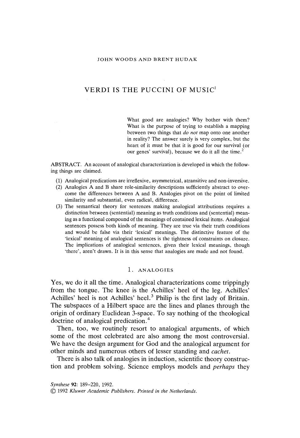 Verdi is the puccini of music by Unknown