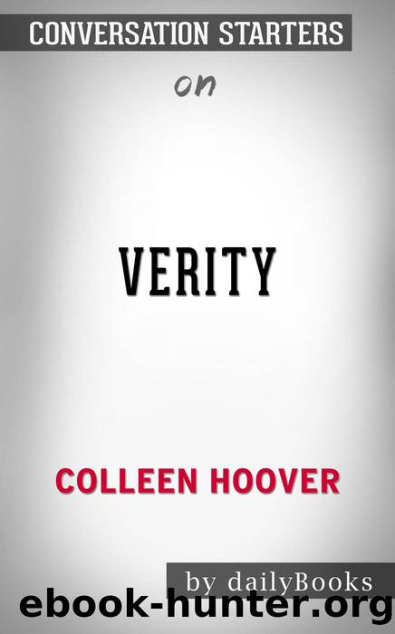 Verity--by Colleen Hoover | Conversation Starters by dailyBooks