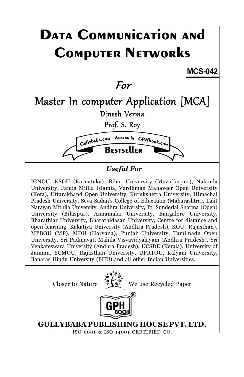 Verma D. MCS-042 Data Communication and Computer Networks...2021 by Six