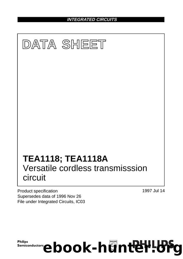 Versatile cordless transmisssion circuit by Philips Semiconductors