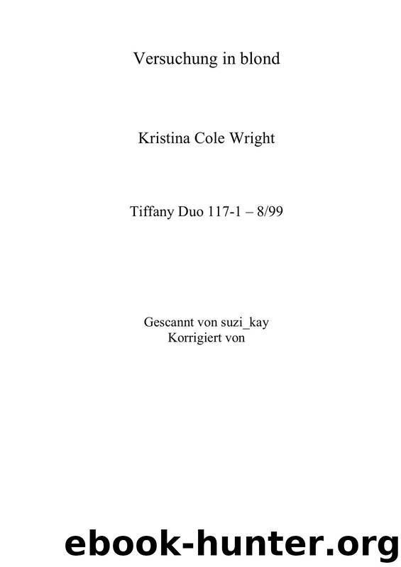 Versuchung in blond by Kristina Cole Wright