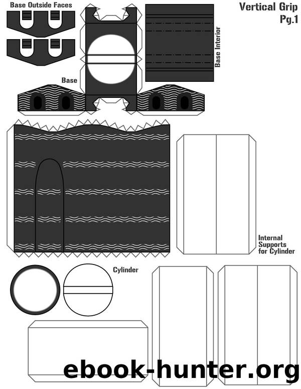 Vertical and Stubby Grip (Black and Tan) by Unknown