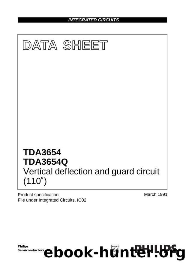 Vertical deflection and guard circuit (110°) by Philips Semiconductors