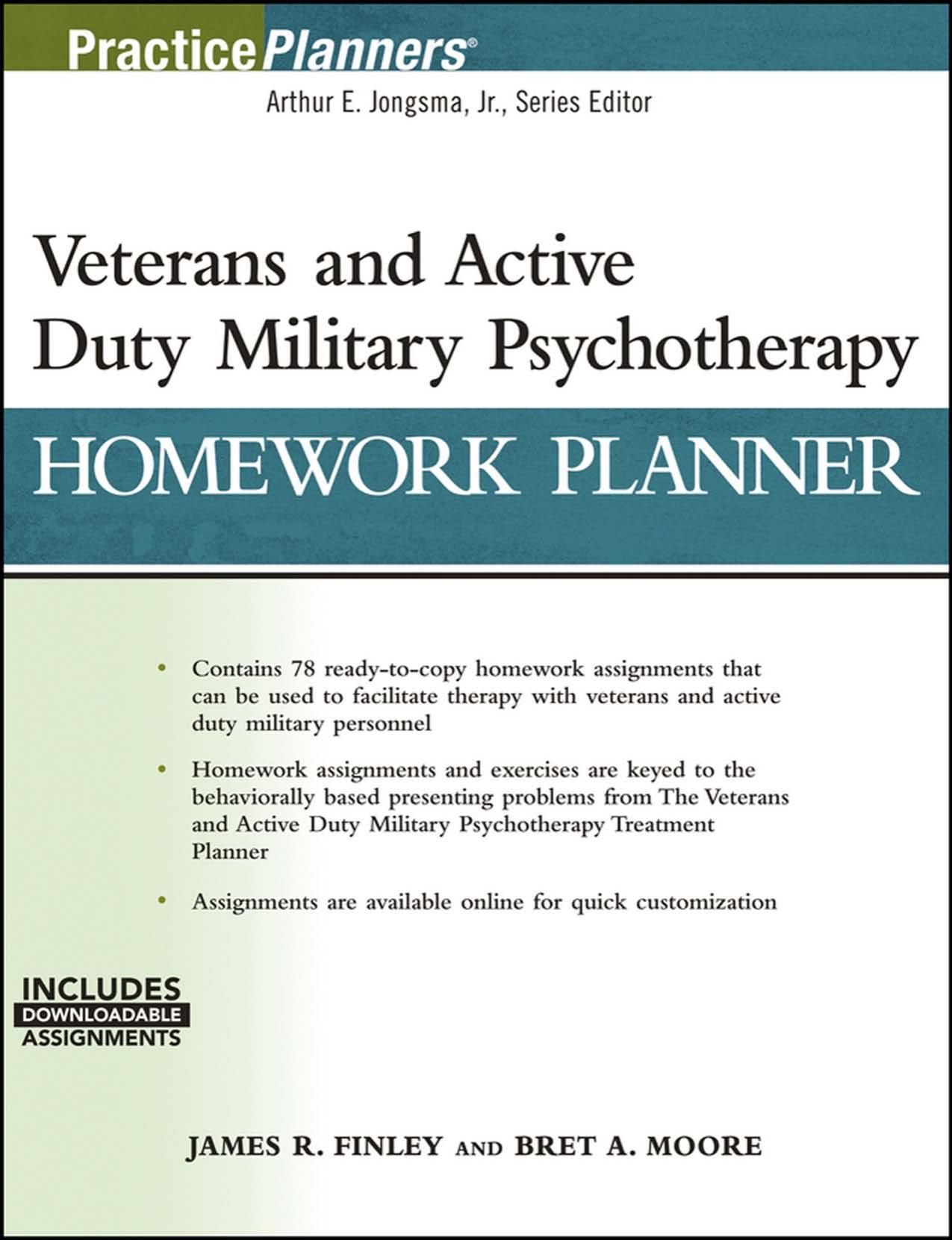 Veterans and Active Duty Military Psychotherapy Homework Planner (Repost) by unknow
