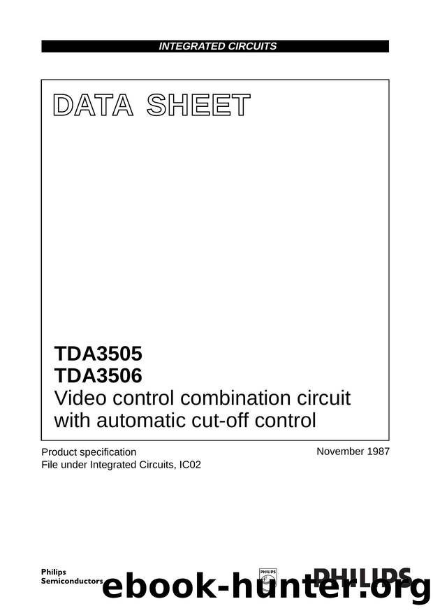 Video control combination circuit with automatic cut-off control by Philips Semiconductors