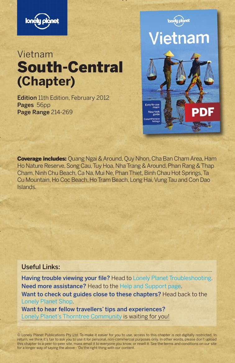Vietnam - South Central (Chapter) by Lonely Planet