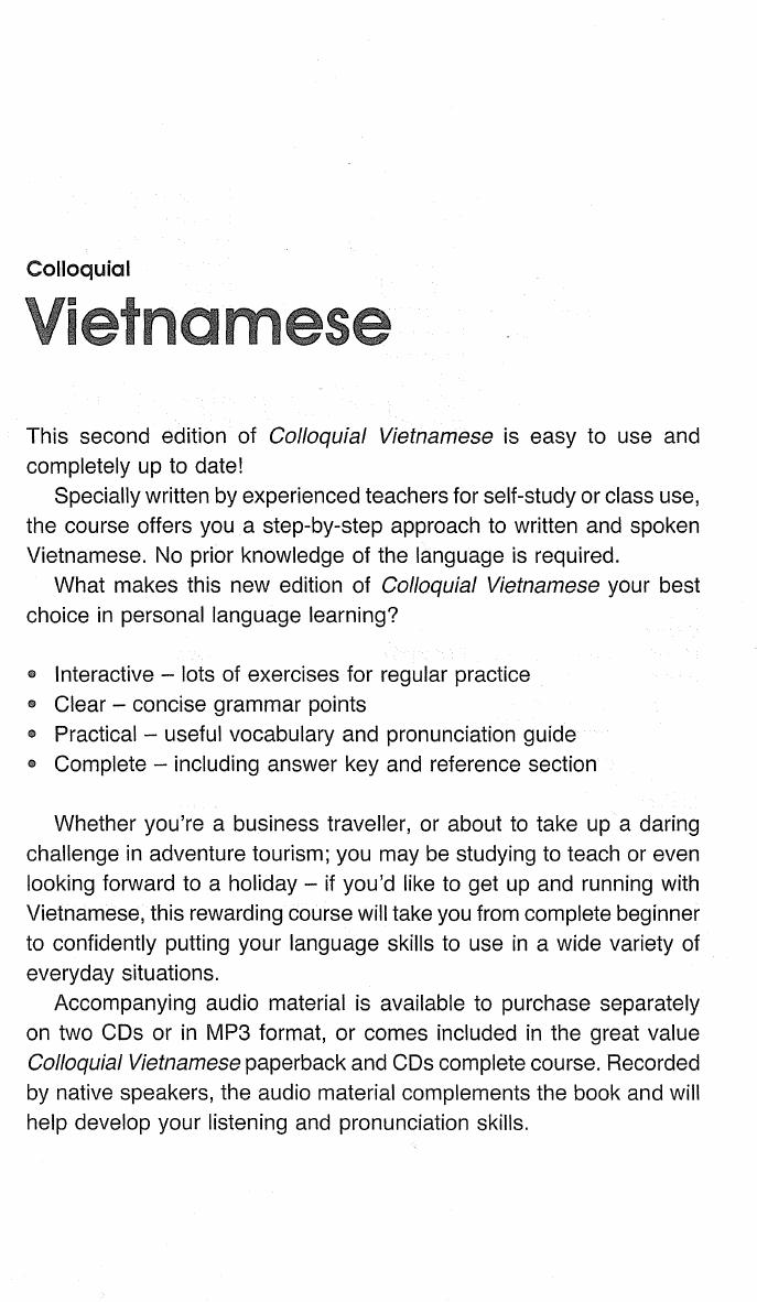 Vietnamese by Colloquial Vietnamese