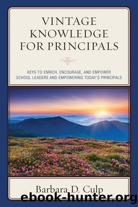 Vintage Knowledge for Principals by Culp Barbara D.;