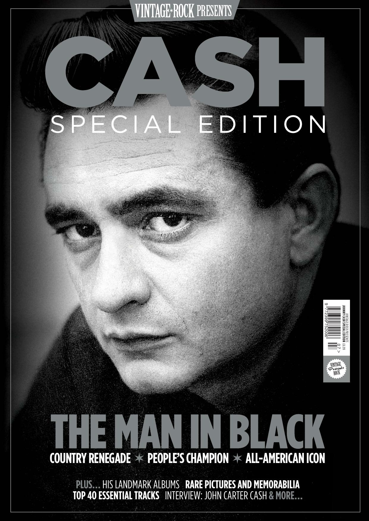 Vintage Rock Presents by Johnny Cash. The Man In Black