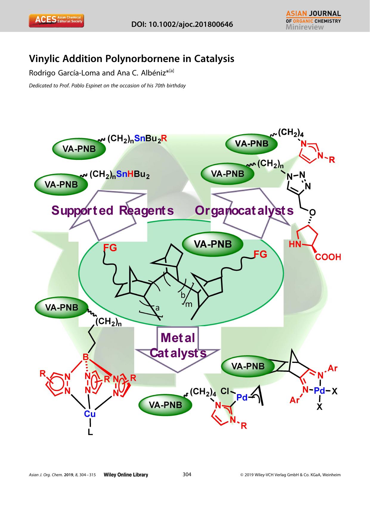 Vinylic Addition Polynorbornene in Catalysis by Unknown
