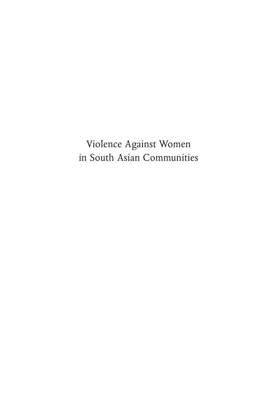 Violence Against Women in South Asian Communities: Issues for Policy and Practice by Ravi K. Thiara