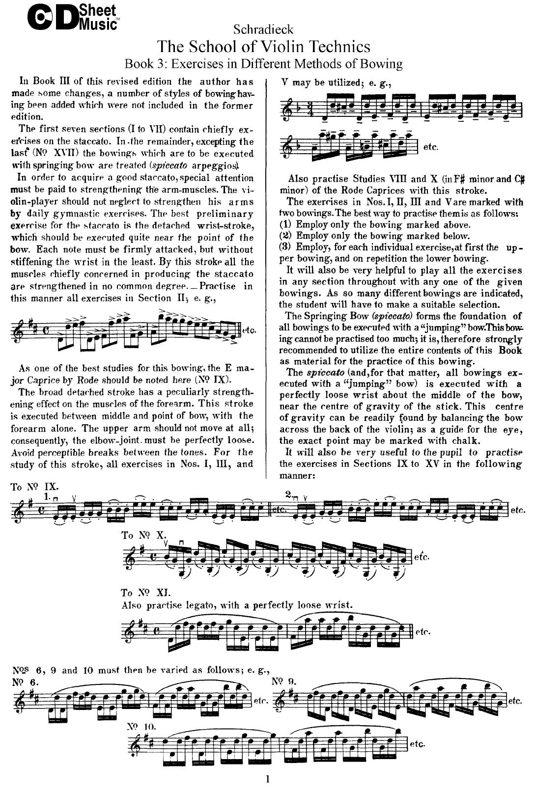 Violin Exercises: Schradieck, School of Violin Technics by WBaxley Music Subito Music Corp & Stephens Pub. Co