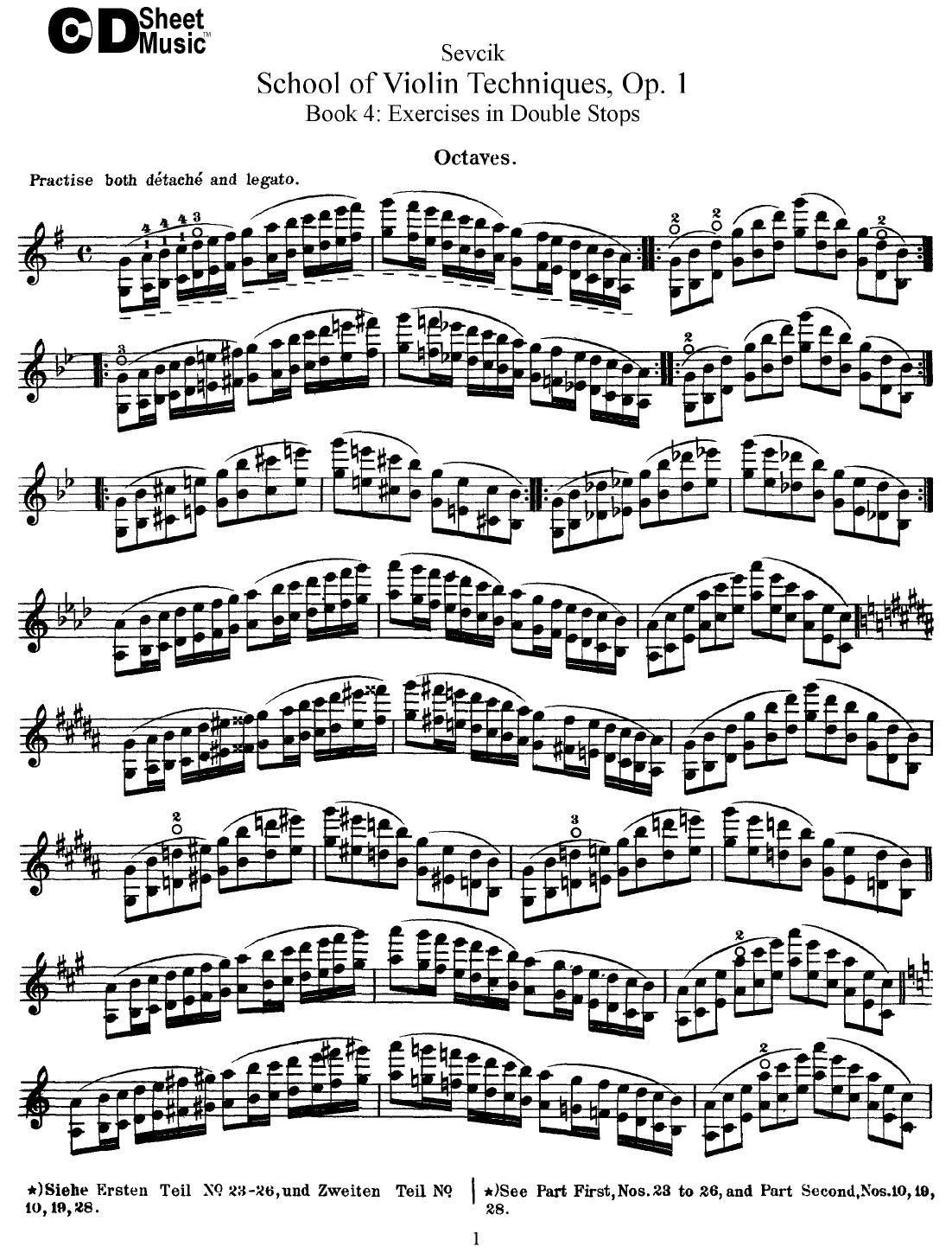 Violin Exercises: Sevcik, School of Violin Techniques by WBaxley Music Subito Music Corp & Stephens Pub. Co