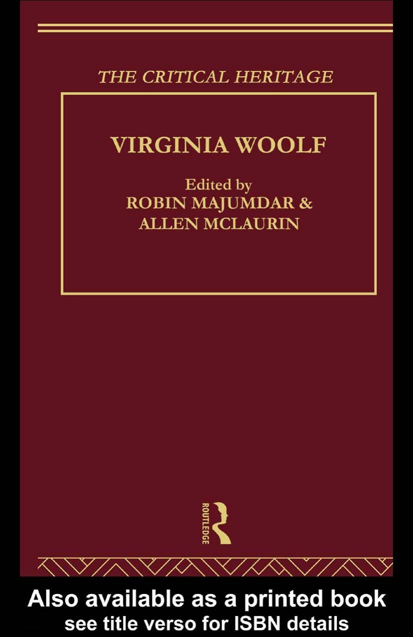 Virginia Woolf (Critical Heritage Series) by Robin Majumdar Allen McLaurin
