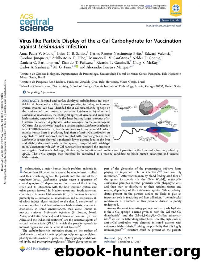 Virus-like Particle Display of the Î±-Gal Carbohydrate for Vaccination against Leishmania Infection by unknow