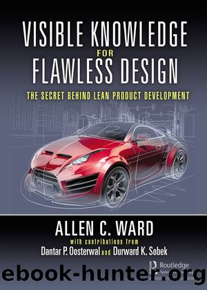 Visible Knowledge for Flawless Design by Allen C. Ward & Dantar P. Oosterwal & Durward K. Sobek II