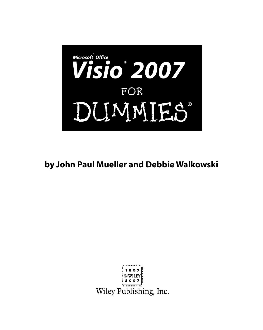 Visio 2007 for dummies by John Mueller