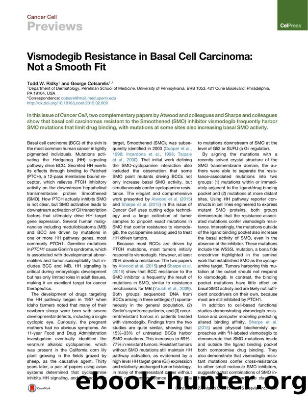 Vismodegib Resistance in Basal Cell Carcinoma: Not a Smooth Fit by Todd W. Ridky & George Cotsarelis
