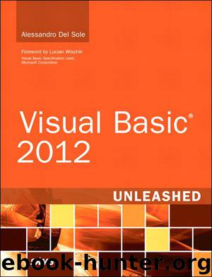 Visual Basic 2012 Unleashed (2nd Edition) by Del Sole Alessandro